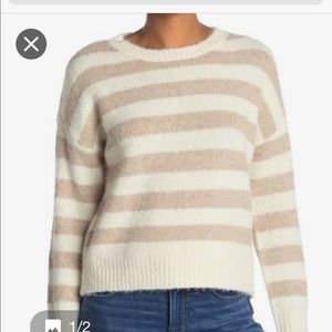 THREAD AND SUPPLY crew knit striped sweater